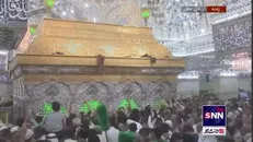 حضور گسترده زائران در مضجع نورانی سیدالشهدا علیه السلام در روز عرفه