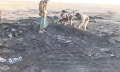 تصاویر لاشه پهپاد آمریکایی MQ-۹ پس از سرنگونی توسط یمنی&zwnj;ها
