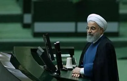 روحانی وارد صحن مجلس شد