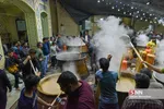 آیین پخت 20 هزارکیلوگرم سمنو در شیراز
