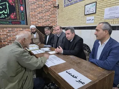 برپایی میز خدمت قضایی در رباط کریم