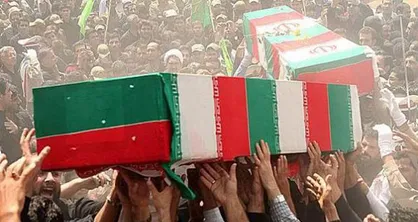 وداع مردم تهران با پیکر&zwnj;های ۱۱۰ شهید دوران دفاع مقدس