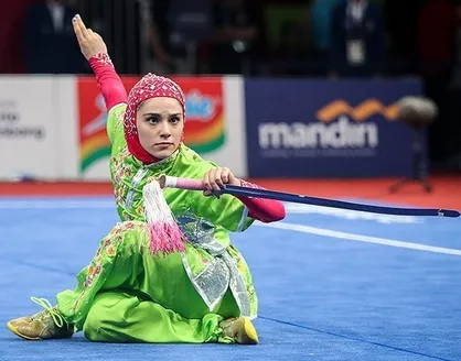 بازی های آسیایی-ناگویا2026  / چهارمی زهرا کیانی در ووشو + فیلم