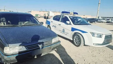 توقیف خودرو ۴۰۵ پرسرعت در اصفهان
