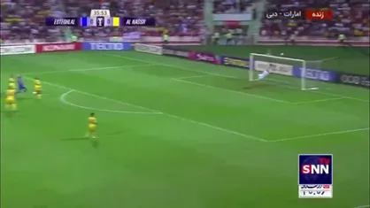 در دقیقه ۳۵ شوت ماشاریپوف از بالای دروازه النصر به بیرون رفت