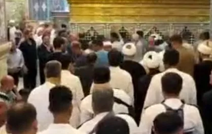 تشرف بازماندگان ناو دنا به حرم مطهر حضرت فاطمه معصومه سلام الله علیها