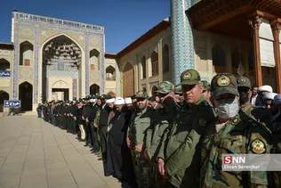 تشییع پیکر شهید پلیس افتخاری «محمود هوشمندی» در شیراز