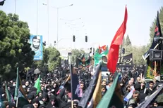 برگزاری مراسم جاماندگان اربعین در بیرجند با یک مهمان ویژه + فیلم
