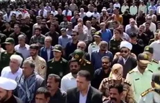 مراسم تشییع و تدفین پیکر شهید مدافع امنیت هادی رویاهی در بم