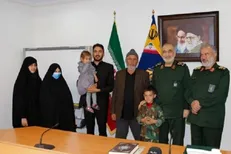 دیدار سرلشکر سلامی با خانواده‌های شهدای حرم مطهر رضوی