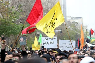 سوگواری شهادت سردار سلیمانی در دانشگاه تهران