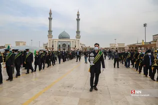 مراسم نمادین استقبال از ورود کاروان حضرت معصومه(س) به قم