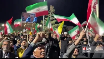 بیست و هشتمین شب حضور حماسی مردم خراسان جنوبی در میادین شهرها + فیلم