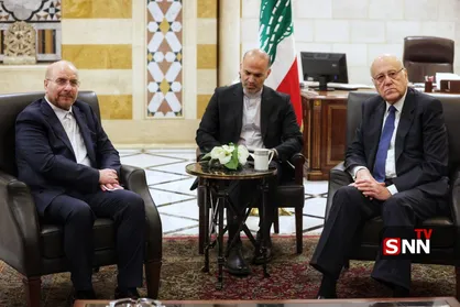 قالیباف با نخست&zwnj;وزیر موقت لبنان دیدار و گفت&zwnj;وگو کرد + فیلم