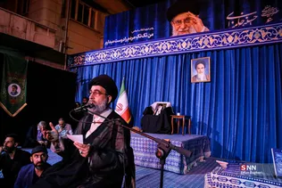 مراسم اجتماع شبانه مردمی در خیابان جمهوری اسلامی