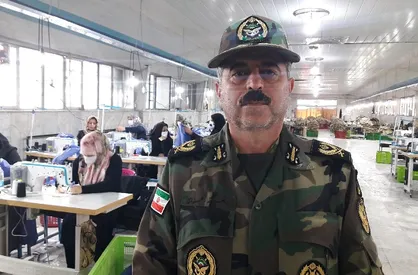 تولید ماسک و گان حفاظتی در نیروی زمینی ارتش