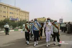 وداع با شهید مصطفی نامور در صبحگاه مشترک نیروهای مسلح قم
