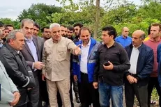 بازدید استاندار گیلان از مناطق سیل‌زده در تالش