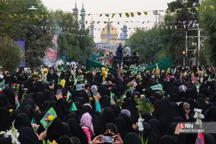 مراسم نمادین استقبال از ورود کاروان حضرت معصومه(س) به قم