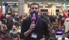 اجتماع بزرگ مردم تهران در مصلی امام (ره)؛ زینب سلیمانی جنایت تروریستی کرمان را محکوم کرد/ حاضرین در مراسم از مسئولین خواستار انتقام از عاملان جنایت شدند