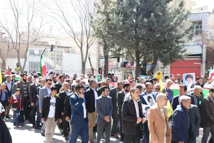 خروش روزه&zwnj;داران چهارمحال و بختیاری در روز قدس