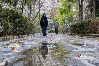 زهرا هنرمند مسئول رسانه گروه، تعدادی از کامواهای بسته بندی را تحویل گرفته تا به داوطلبانی که در محله اکباتان زندگی می کنند تحویل دهد.