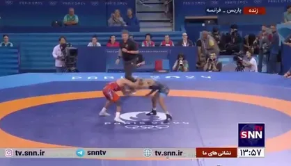 فیلم کامل پیروزی رحمان عموزاد مقابل حریف آمریکایی در المپیک پاریس