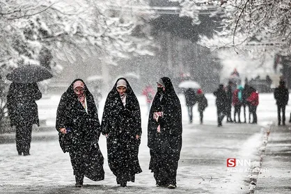 روز برفی دانشگاه تهران