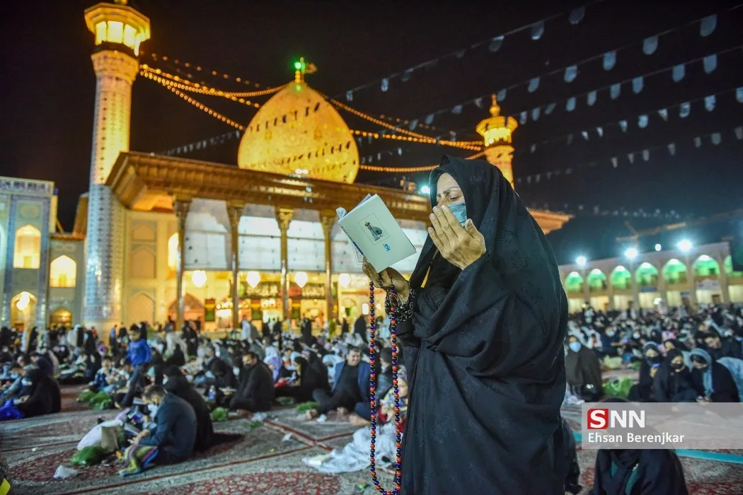 مراسم احیای شب نوزدهم ماه مبارک رمضان در حرم مطهر شاهچراغ(ع) شیراز‎‎