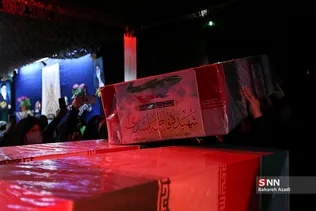 وداع با پیکر شهیده فاطمه اسدی