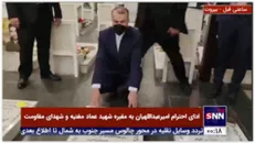 تصاویر اختصاصی خبرگزاری دانشجو از ادای احترام وزیر امور خارجه کشورمان به مقبره شهید عماد مغنیه و شهدای مقاومت