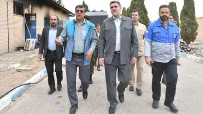 بازدید رئیس سازمان مدیریت&zwnj;بحران کشور از محل تعرض به خط انتقال آب شرب یزد