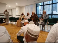 حجاج ترکمن در سرزمین وحی برای ظفرمندی ایران ختم قرآن گرفتند
