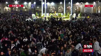 عزاداری و روضه خوانی در حرم مطهر رضوی در شب ضربت خوردن امیرالمومنین (ع)