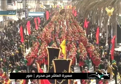 راهپیمایی باشکوه عاشورایی در جنوب لبنان برگزار شد