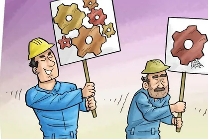 کاریکاتور بحران صنعت بحران پیری ایران ۱۴۳۰