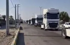 کاروان همدلی کامیون‌داران هرمزگانی در بزرگداشت جان‌باختگان حادثه بندر شهید رجایی