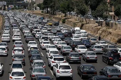 وضعیت ترافیکی معابر اصلی و بزرگراهی تهران در ۸ اردیبهشت