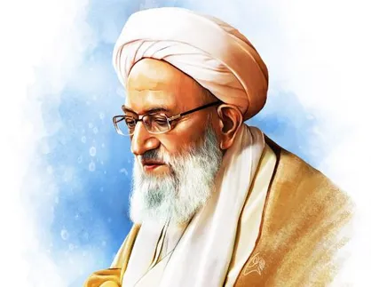نقاشی چهره آیت الله مهدوی کنی