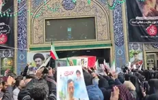 آغاز مراسم تشییع پیکر مطهر سرلشکر «محمد شیرازی» و «مجتبی پارسا روش» در مشهد مقدس