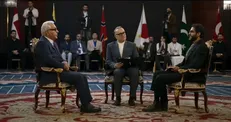 واکنش مهران مدیری به داشتن ایران به بمب اتم /مهران مدیری در مرد سه هزار چهره وارد عرصه سیاست شد + فیلم