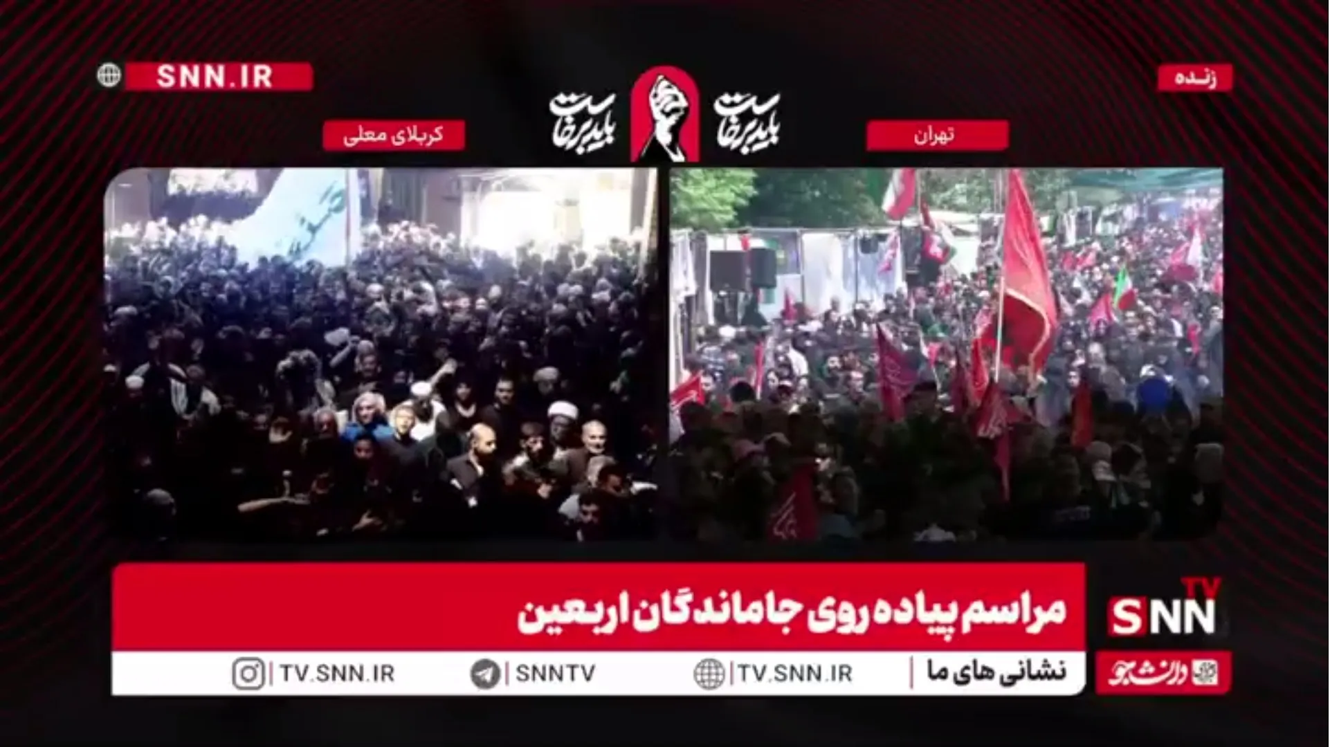 از تهران تا کربلا؛ همه به عشق امام حسین (ع) آمدند