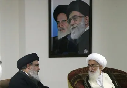 دیدار دبیرکل حزب&zwnj;الله لبنان و آیت&zwnj;الله نوری&zwnj;همدانی در لبنان