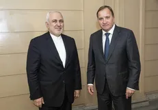 دیدار ظریف با نخست وزیر سوئد