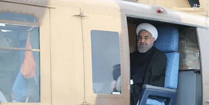 رئیس جمهور از مناطق سیل زده اهواز بازدید هوایی کرد