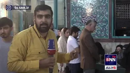 صف طولانی رای دهندگان در حسینیه ارشاد
