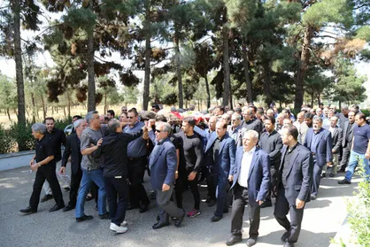 مراسم تشییع سرمربی پیشین تیم ملی کشتی فرنگی برگزار شد