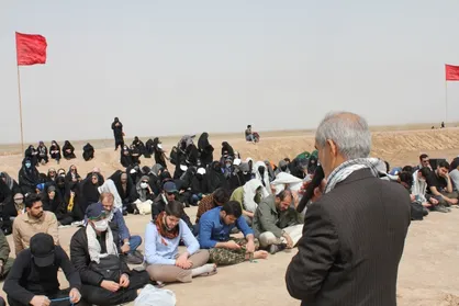 حضور رئیس دانشگاه تبریز در جمع کاروان راهیان نور دانشجویان