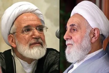 دیدار مهدی کروبی و علی اکبر ناطق&zwnj;نوری بعد ۱۵ سال + عکس