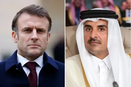 گفت&zwnj;وگوی تلفنی امیر قطر و ماکرون درباره تحولات فلسطین